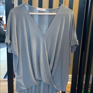 Criss cross, bunched, women’s blouse